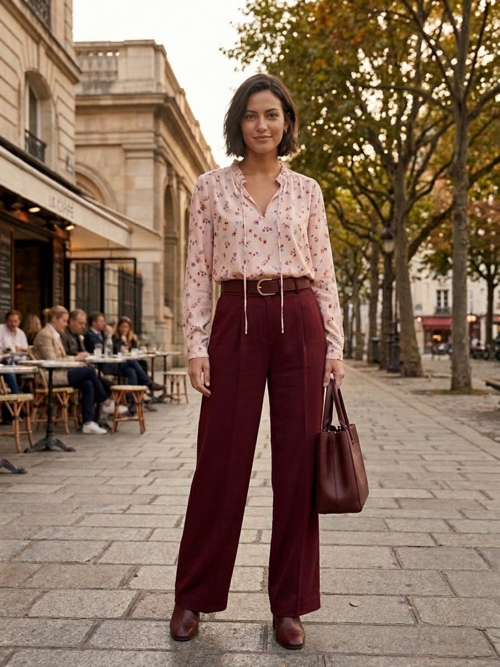 Rebecca Taylor Floral Silk Popover Blouse